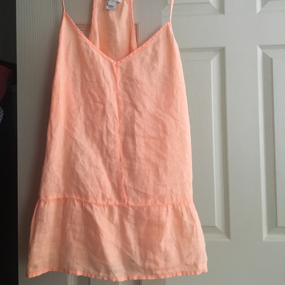 Jcrew linen peplum top